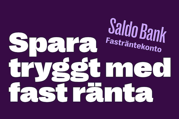 Spara tryggt med fast ränta