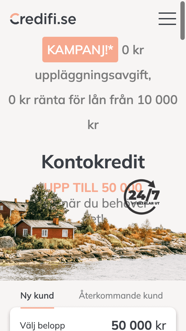 skärmavbild Credifi