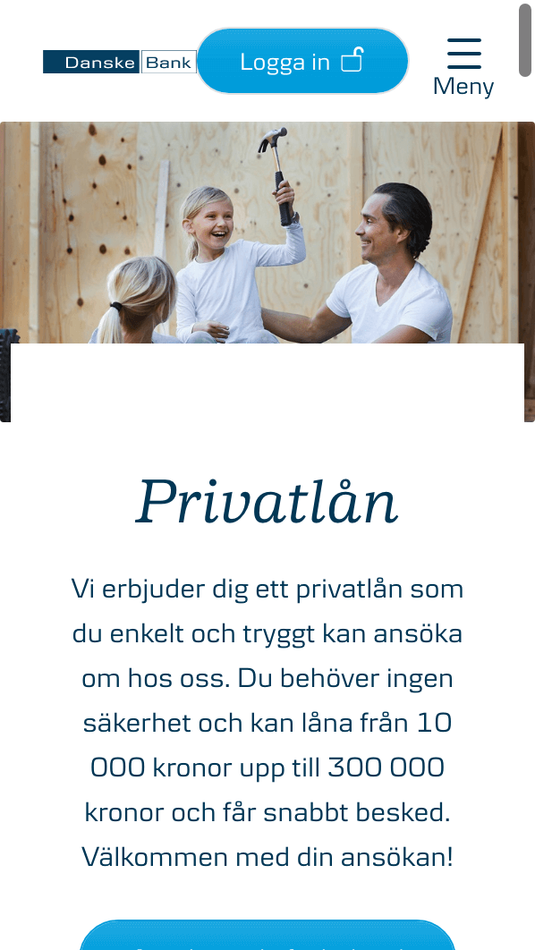 skärmavbild Danske Bank