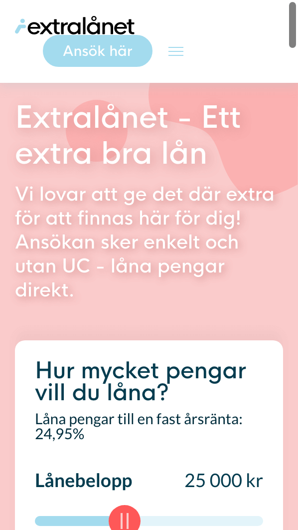 skärmavbild Extralånet