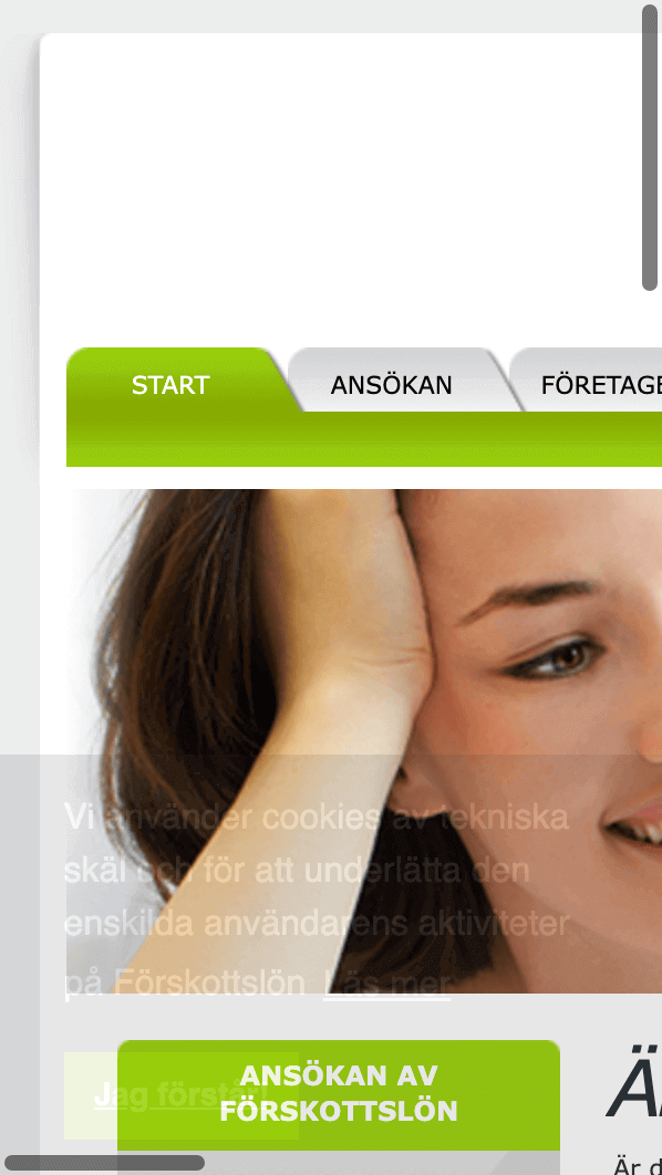 skärmavbild Förskottslön