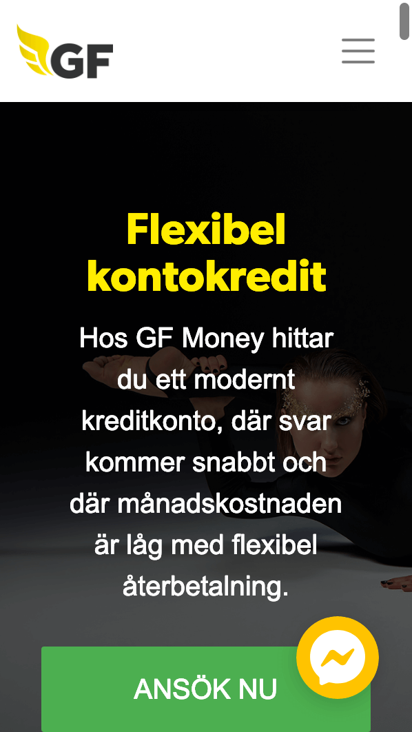 skärmavbild GF Card kreditkort