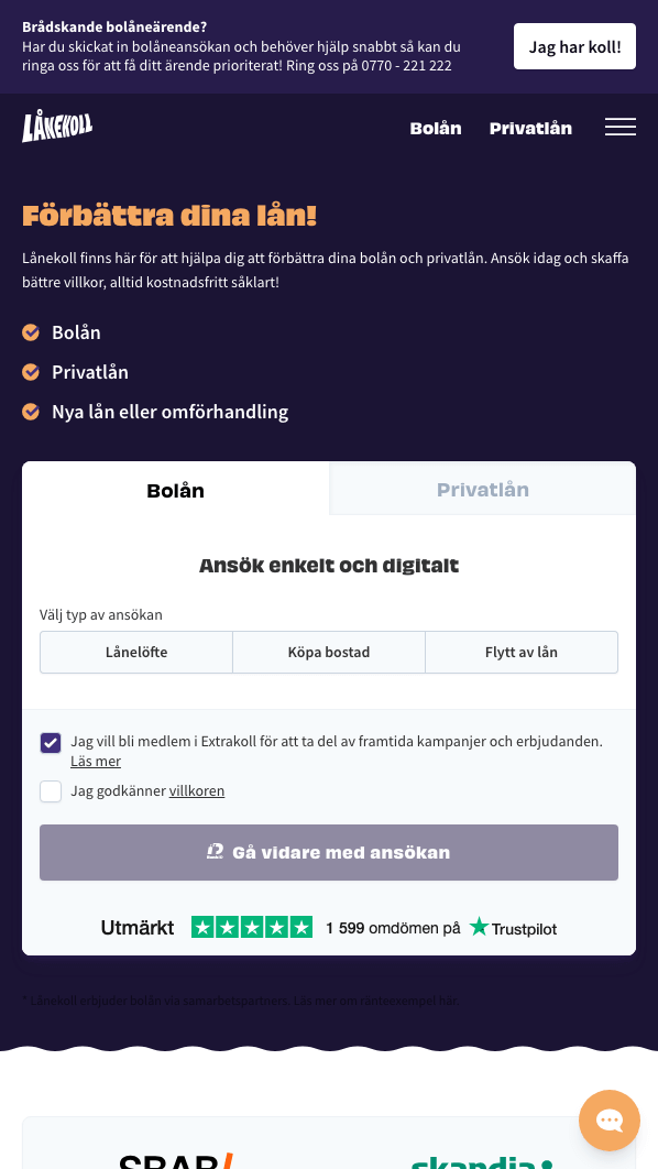 skärmavbild Lånekoll
