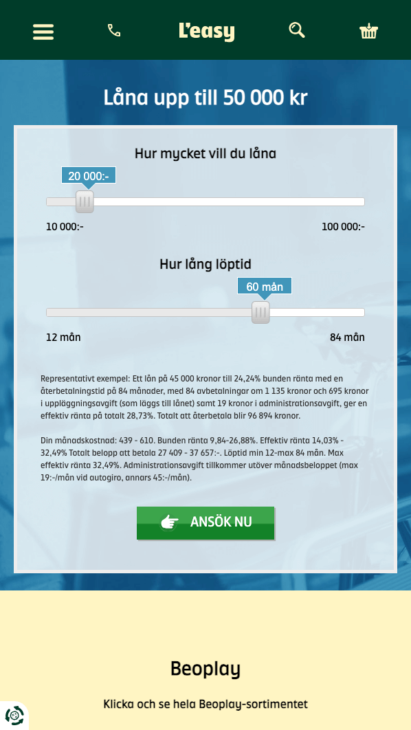 skärmavbild LEASY