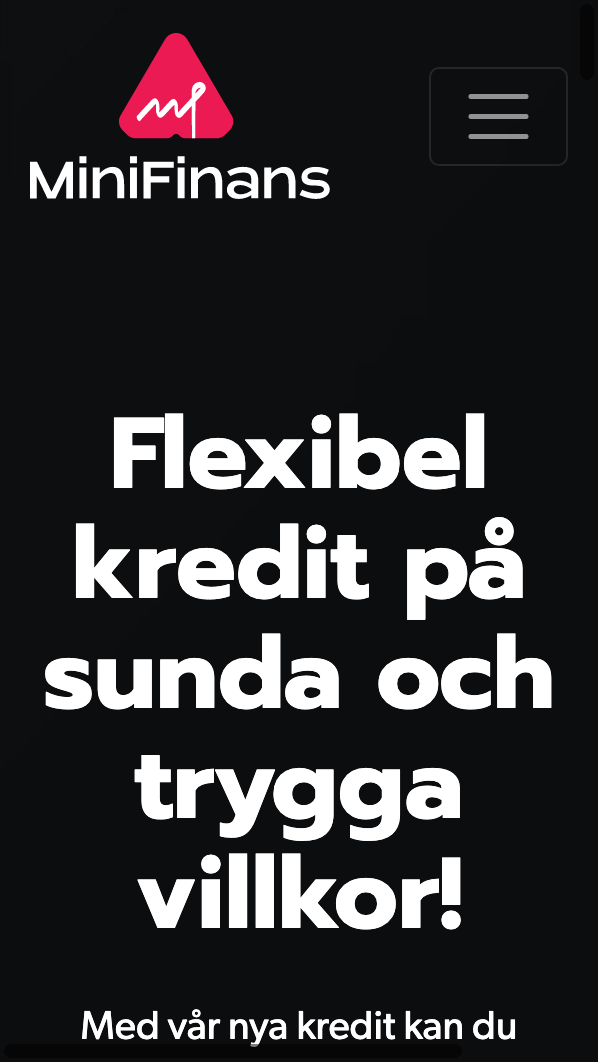 skärmavbild MiniFinans