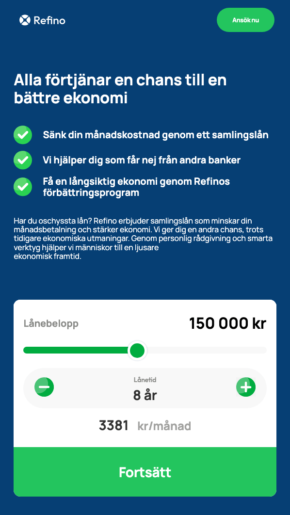 skärmavbild Refino