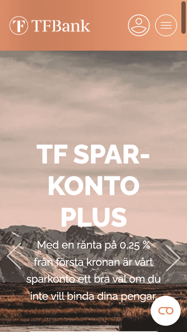 skärmavbild TF Bank
