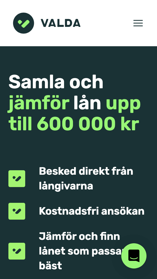 skärmavbild Valda
